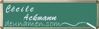 Cécile Ackmann Visitenkarte